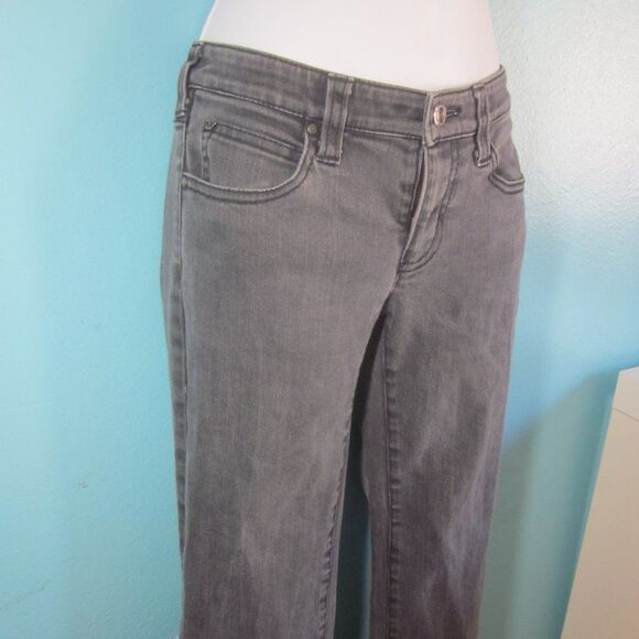 Armani Jeans AJ Womens Size 26 Gray Low Rise Straight Leg Slim Denim - Picture 10 of 10